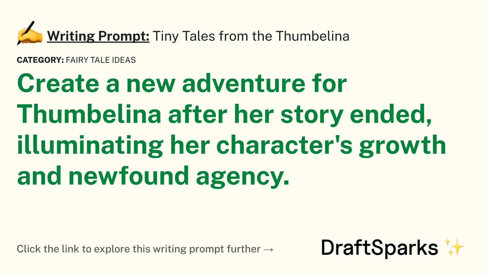 Tiny Tales from the Thumbelina