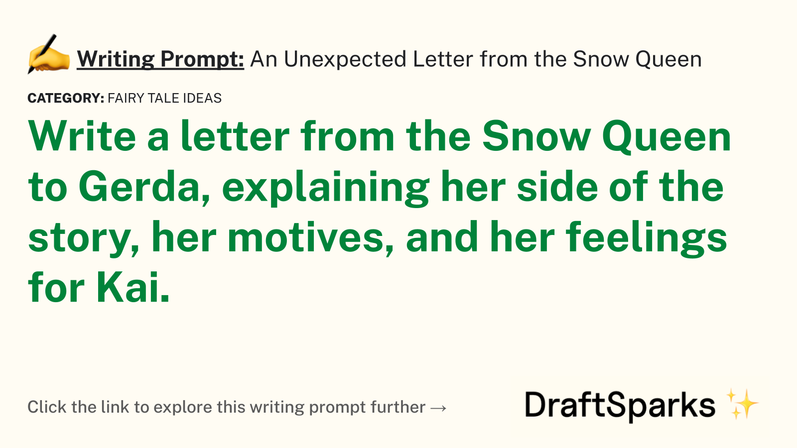 An Unexpected Letter from the Snow Queen