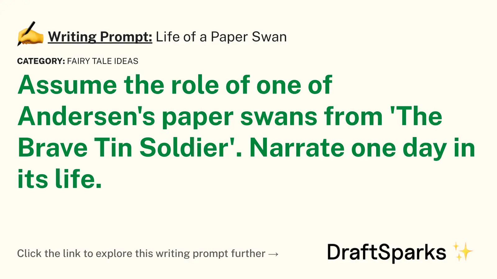 Life of a Paper Swan