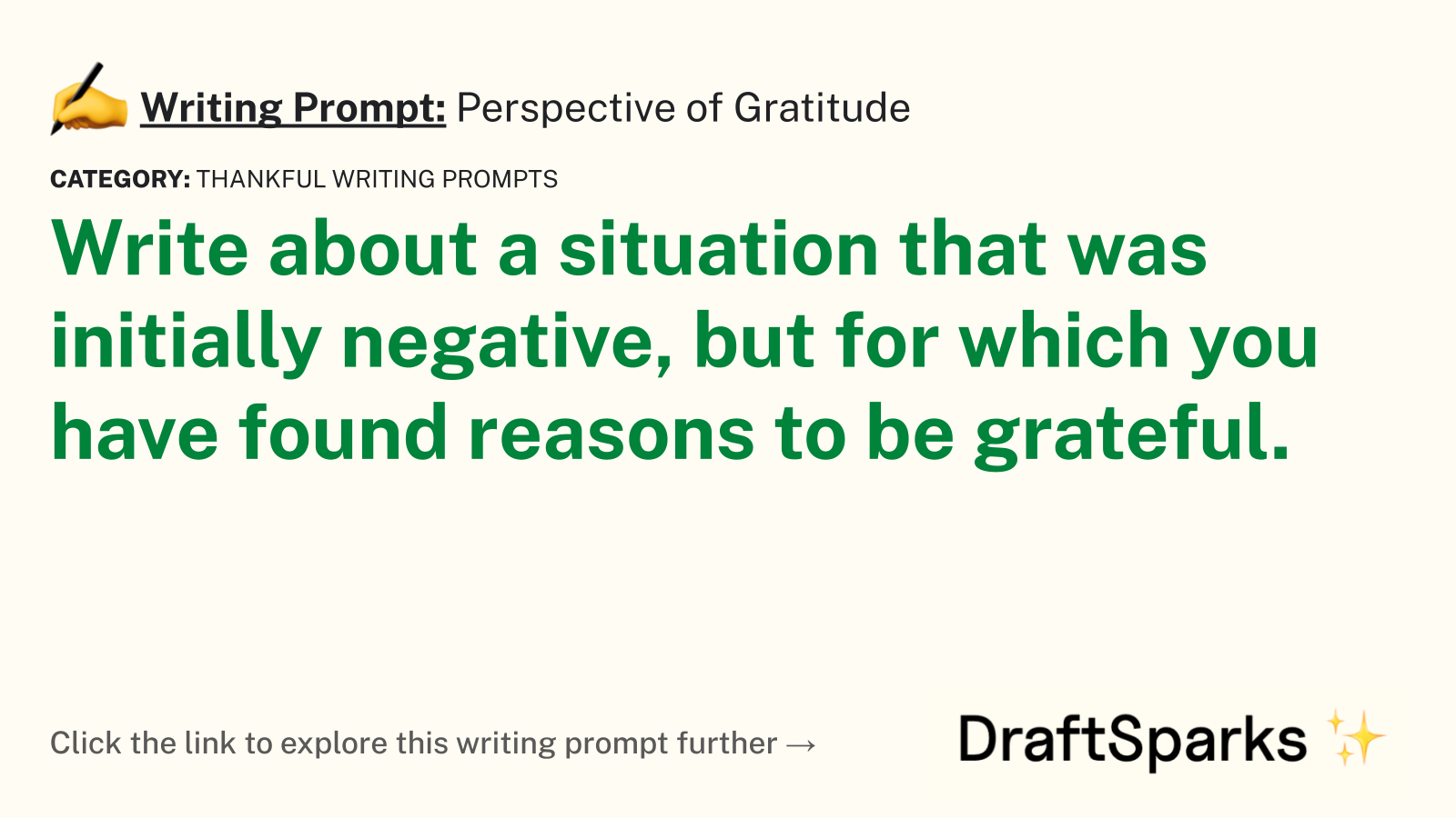 Perspective of Gratitude