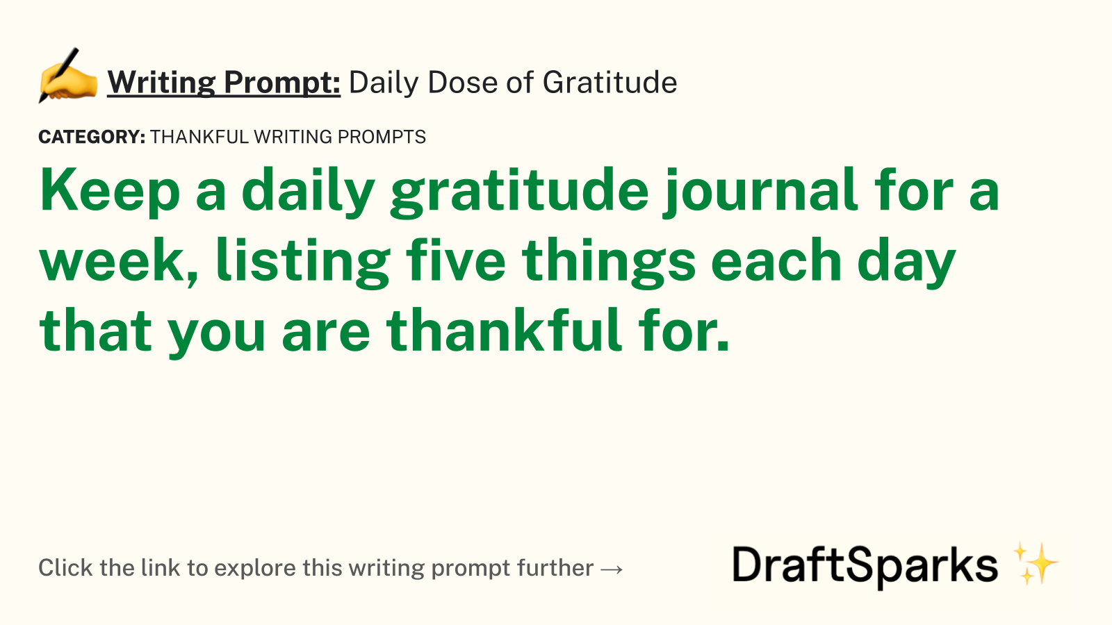 Daily Dose of Gratitude