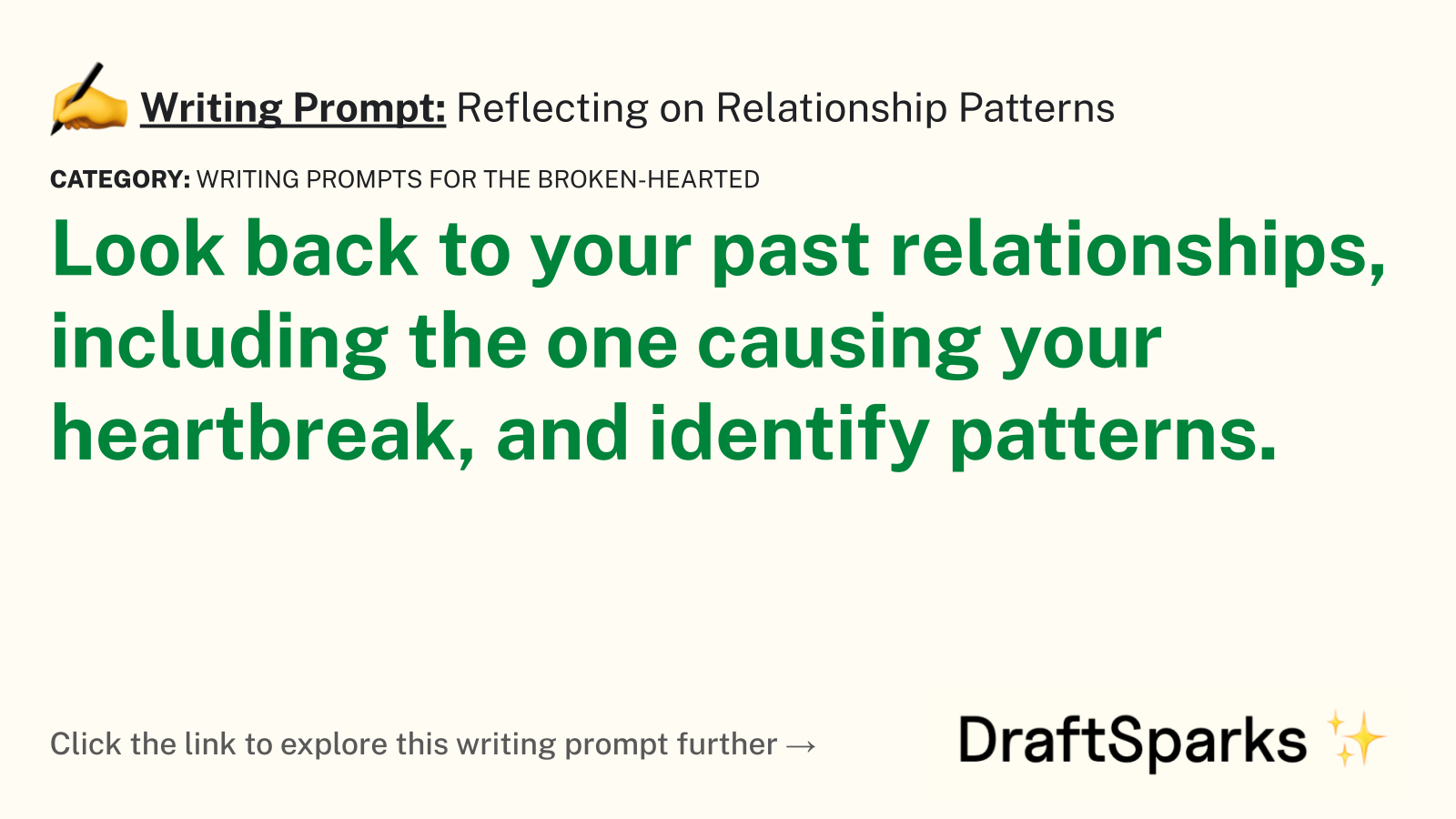 Reflecting on Relationship Patterns