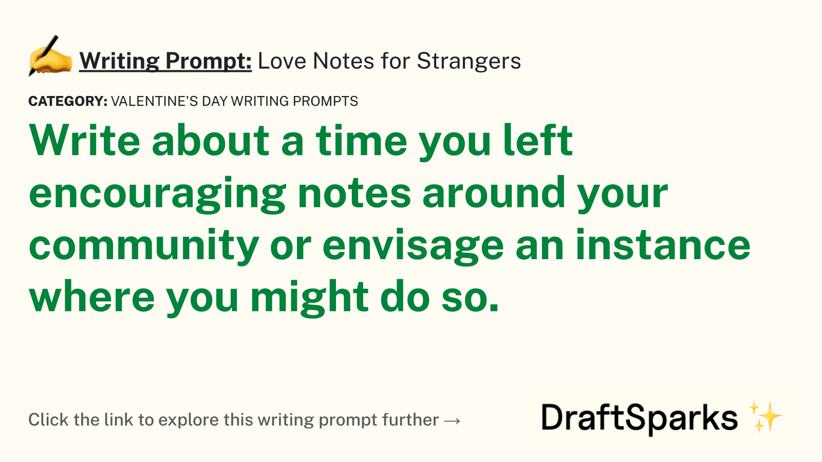 Love Notes for Strangers
