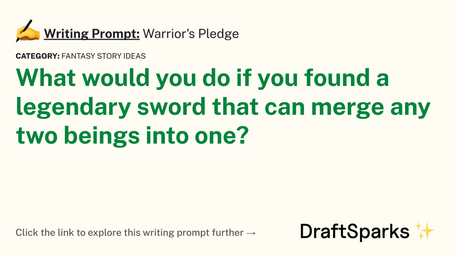 Warrior’s Pledge
