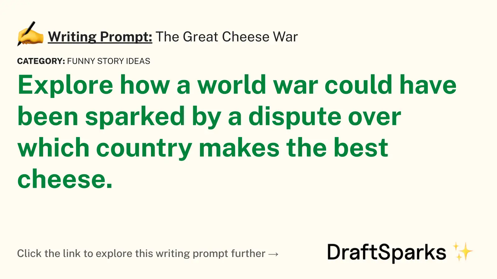 The Great Cheese War