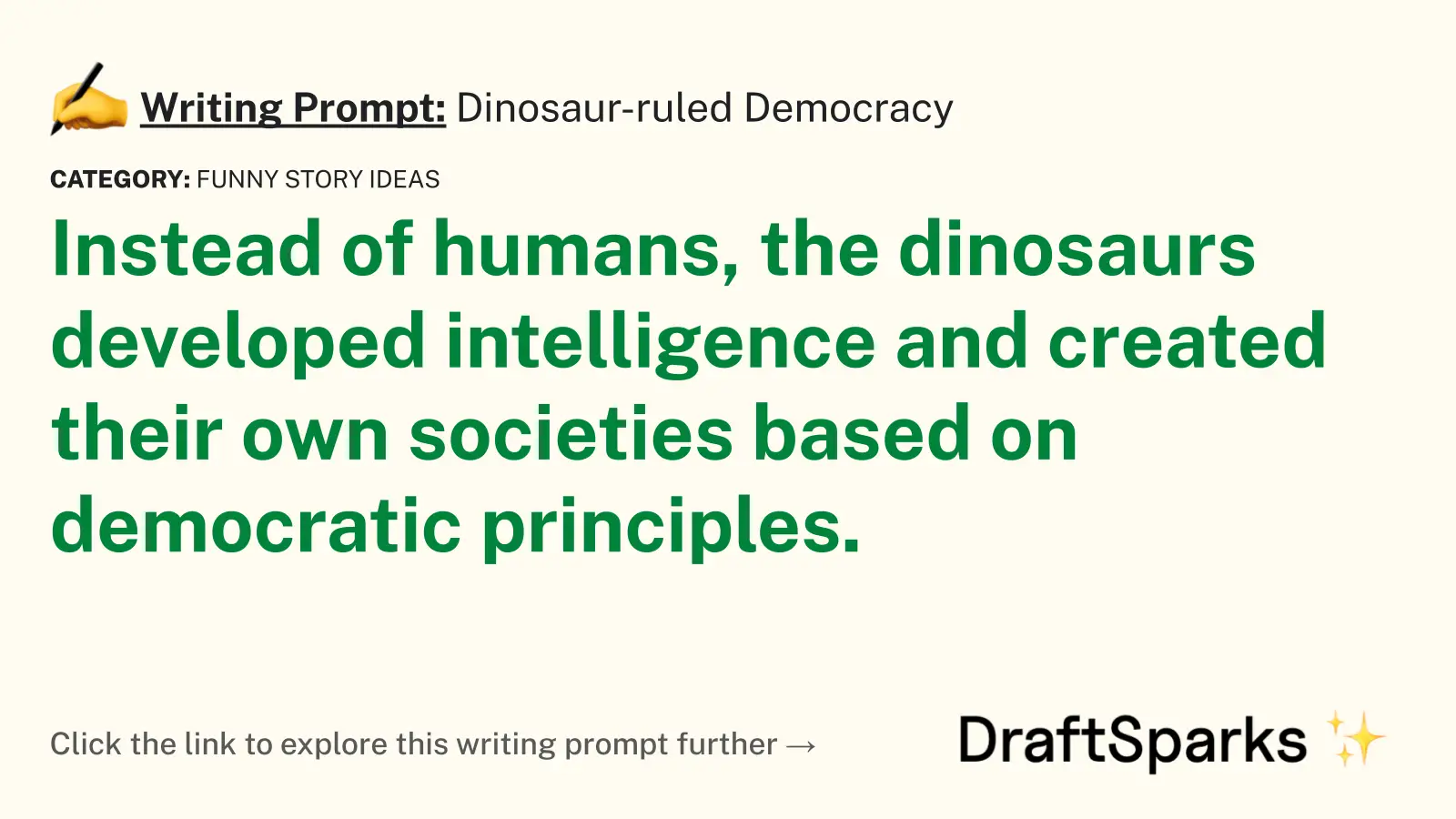 Dinosaur-ruled Democracy