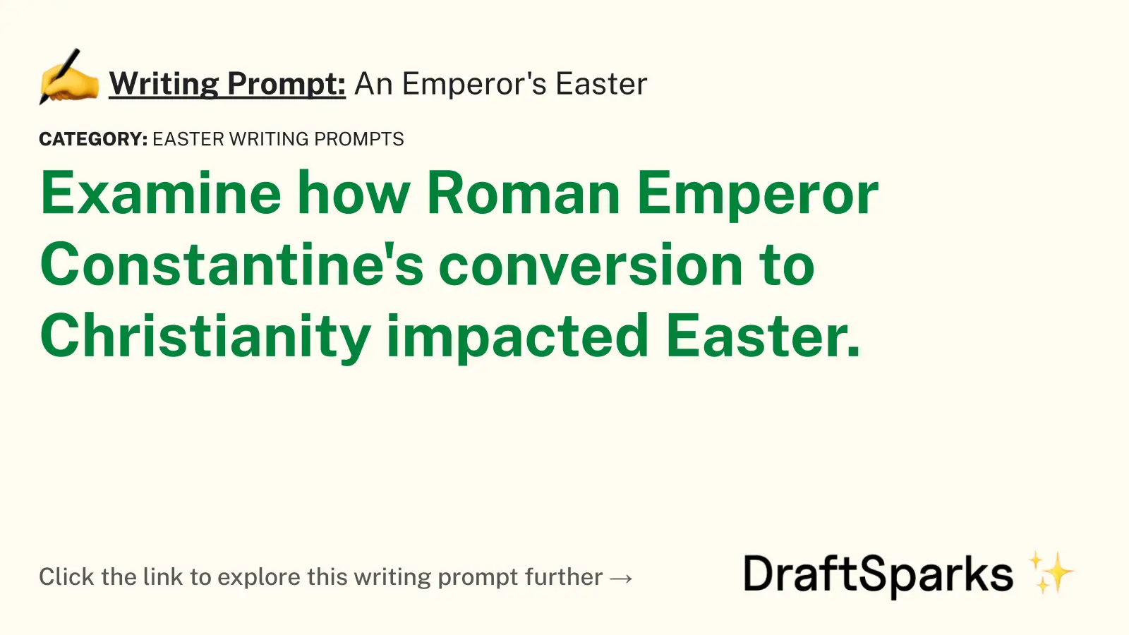 An Emperor’s Easter