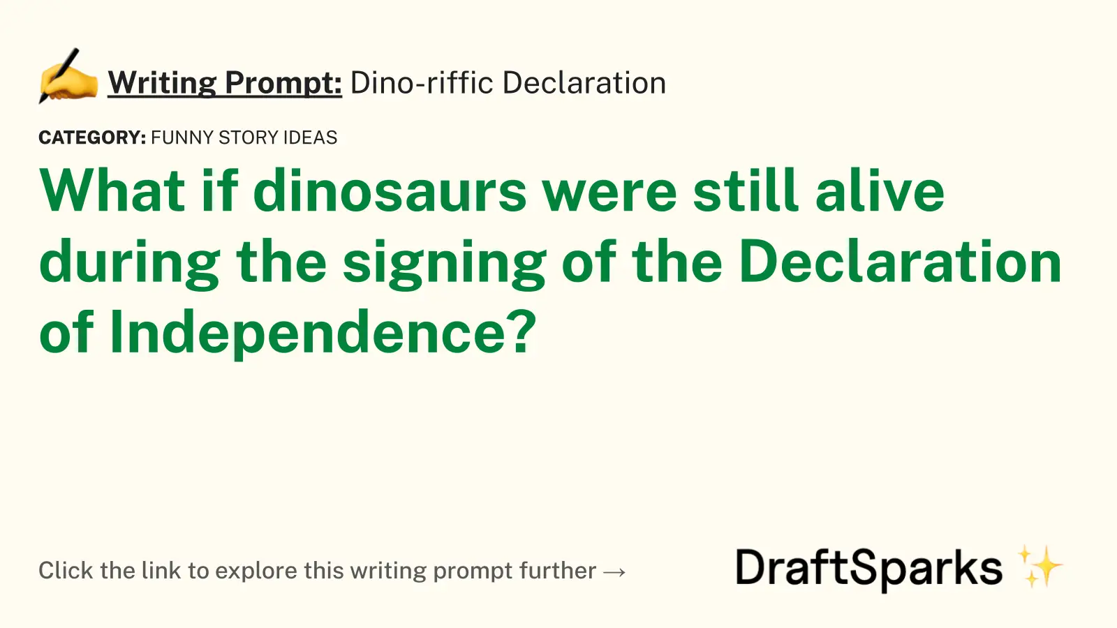 Dino-riffic Declaration