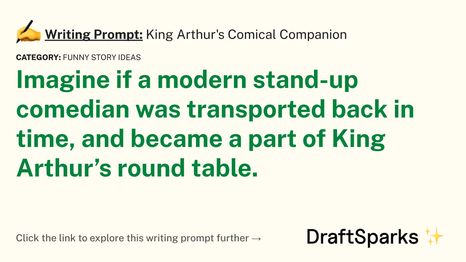 King Arthur’s Comical Companion