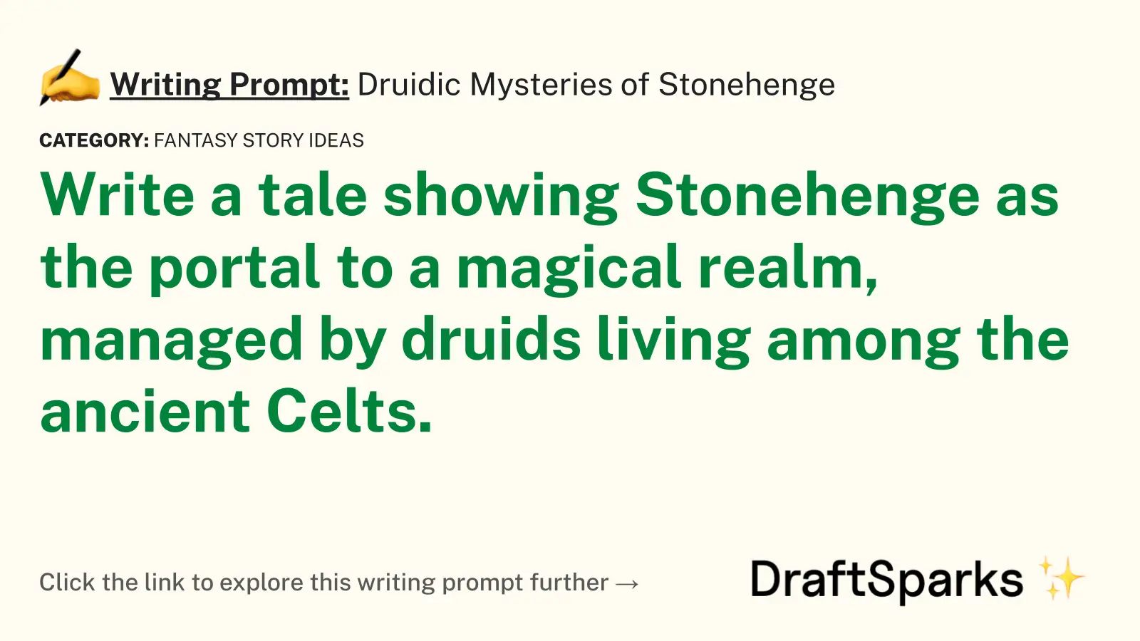 Druidic Mysteries of Stonehenge