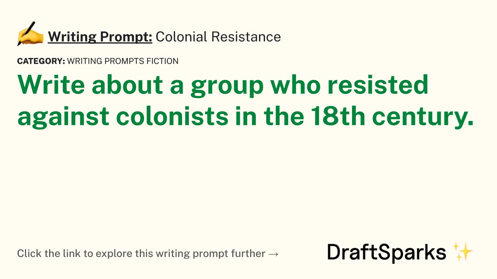 Colonial Resistance