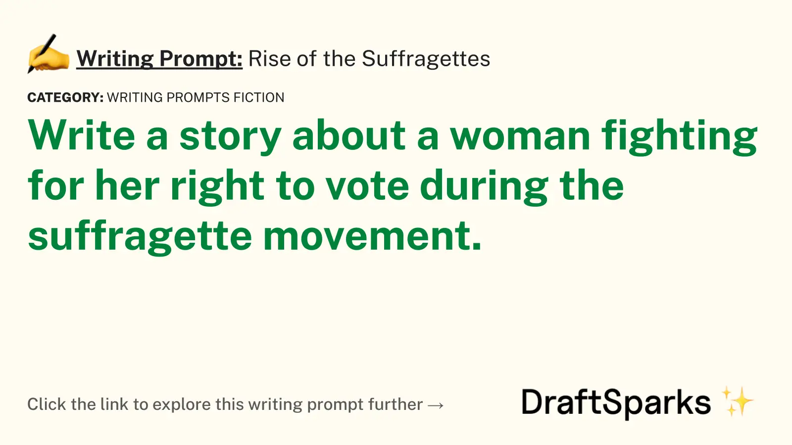 Rise of the Suffragettes