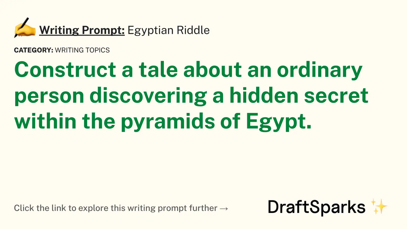 Egyptian Riddle