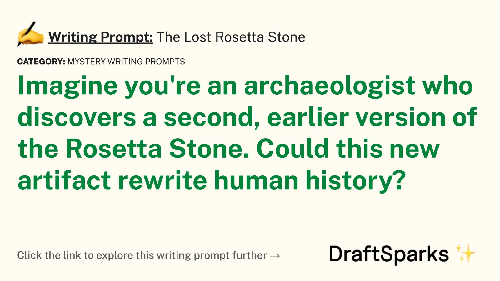The Lost Rosetta Stone