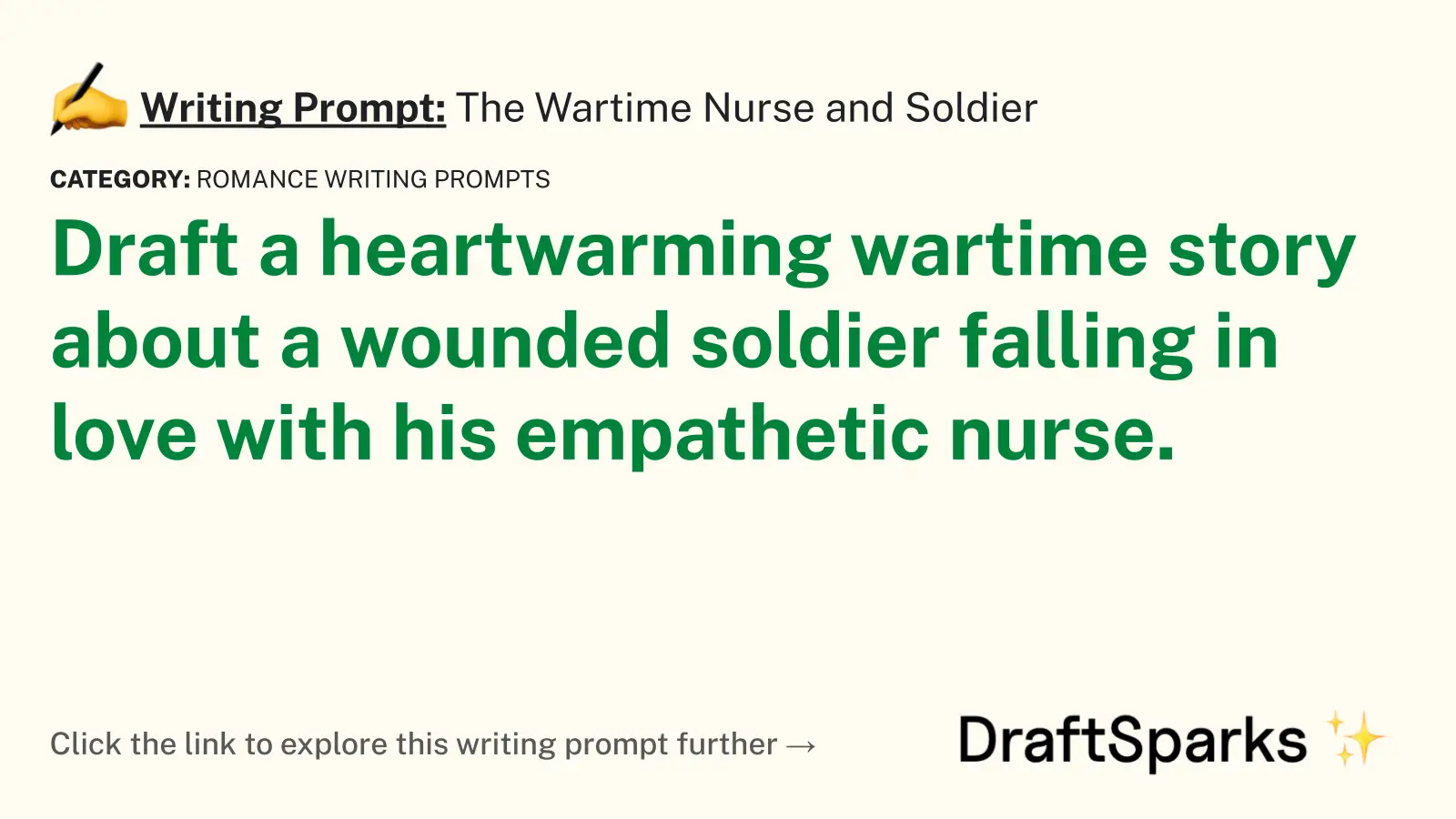 The Wartime Nurse and Soldier