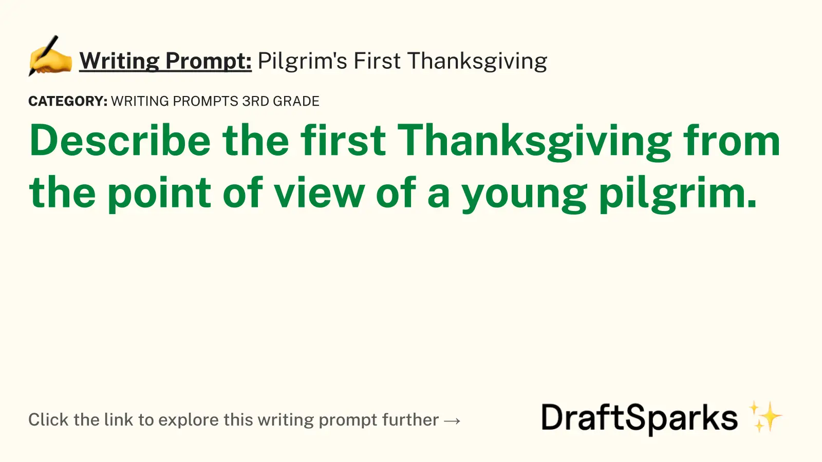 Pilgrim’s First Thanksgiving