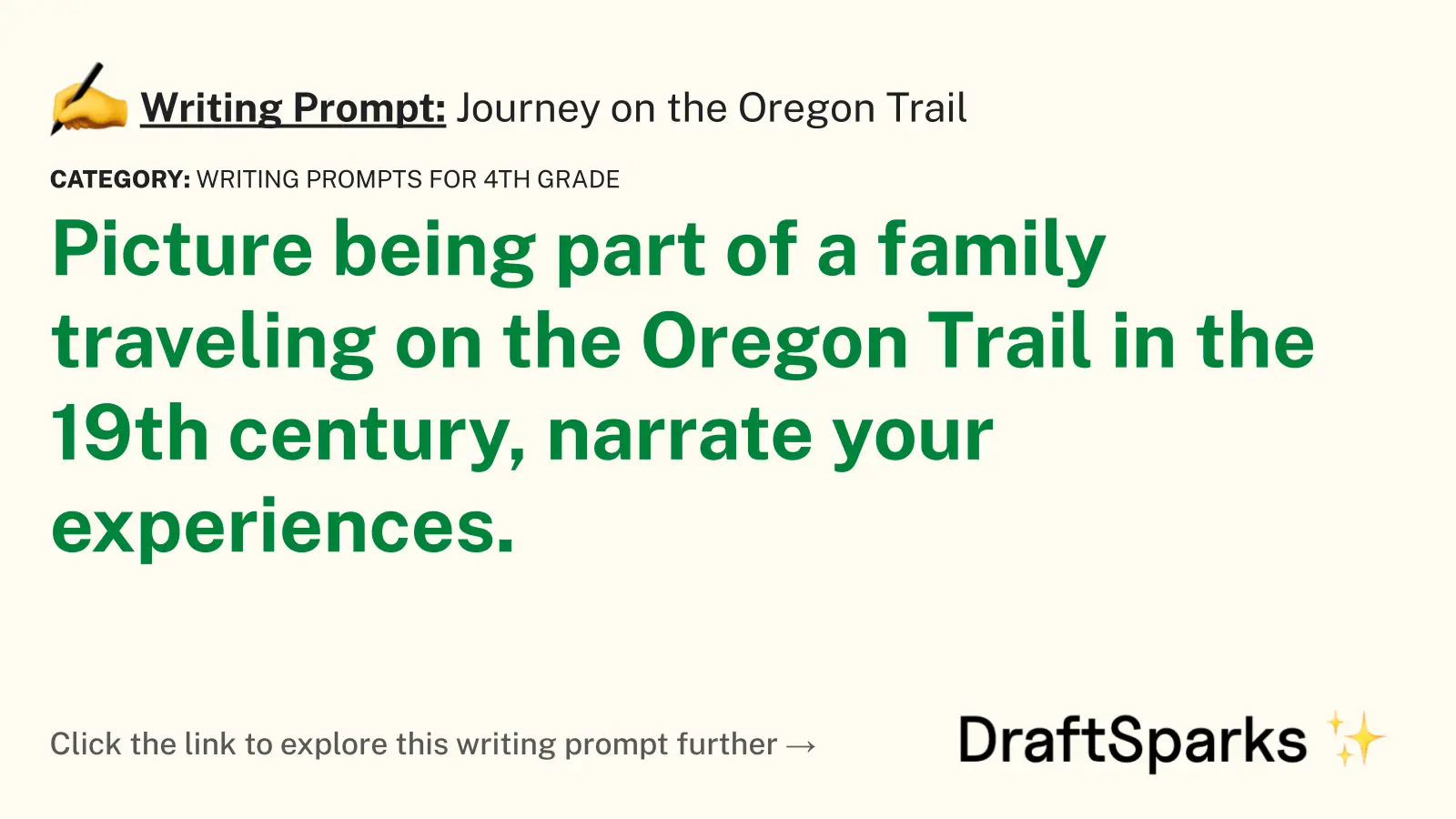 Journey on the Oregon Trail