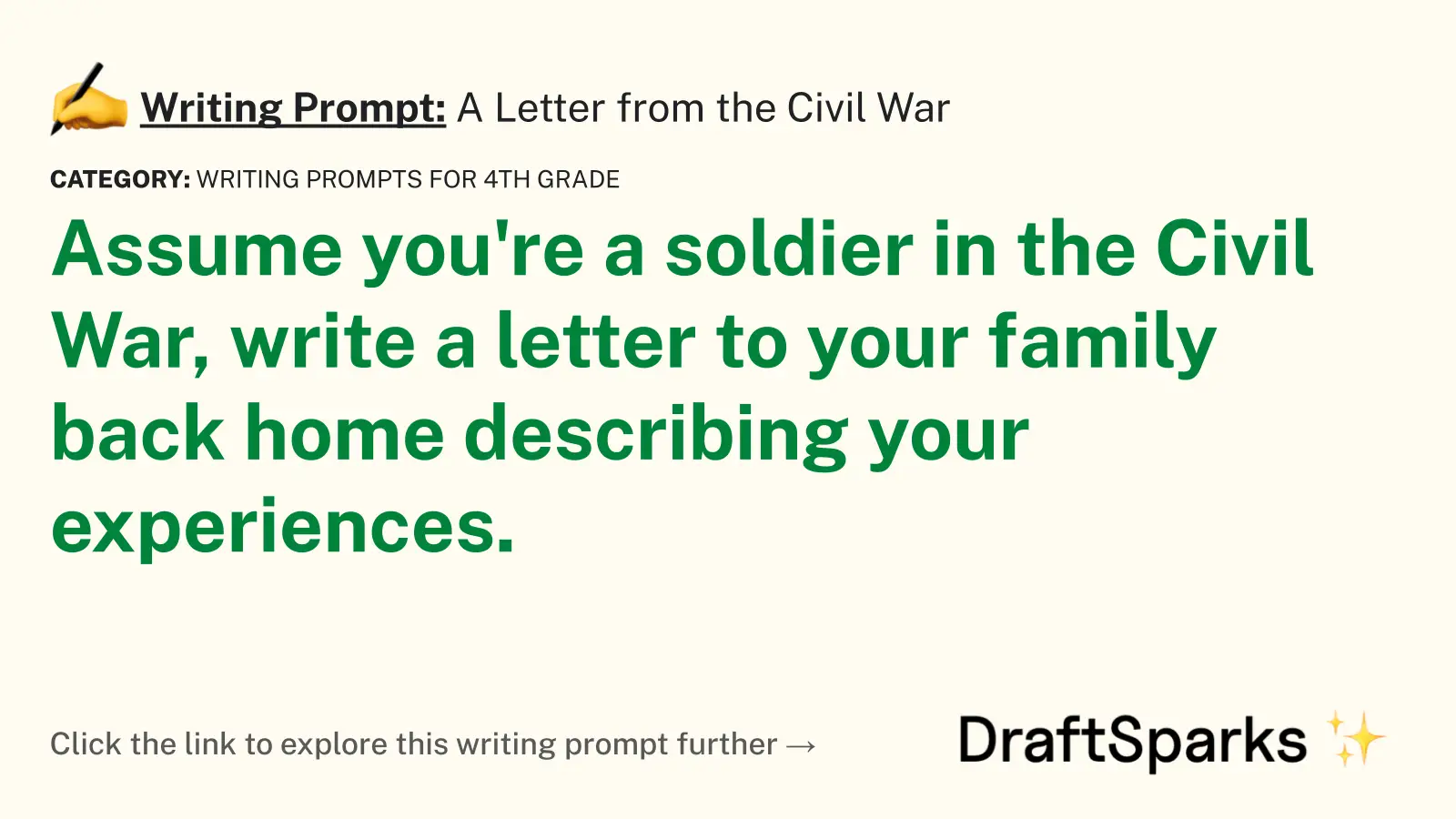 A Letter from the Civil War