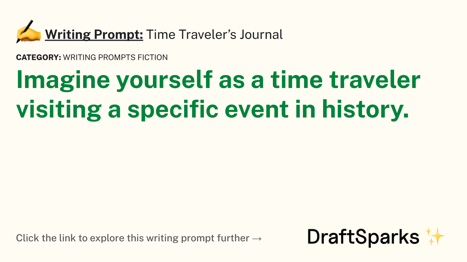 Time Traveler’s Journal