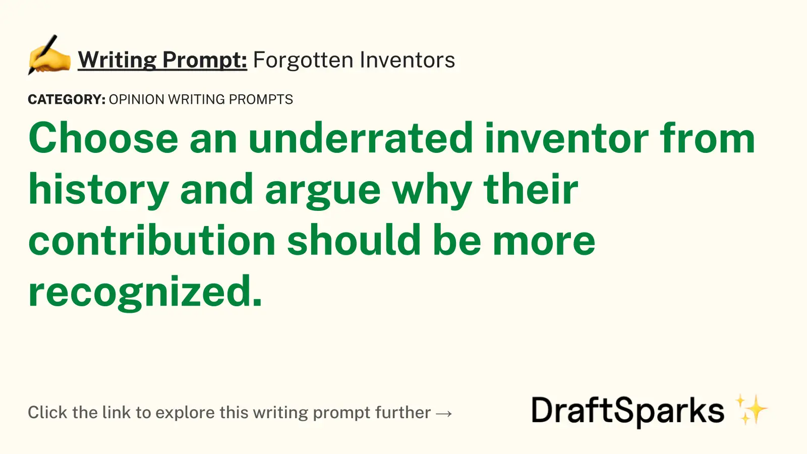 Forgotten Inventors
