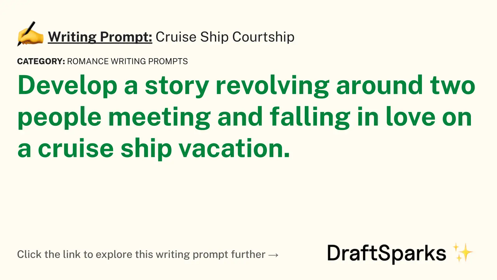 Cruise Ship Courtship