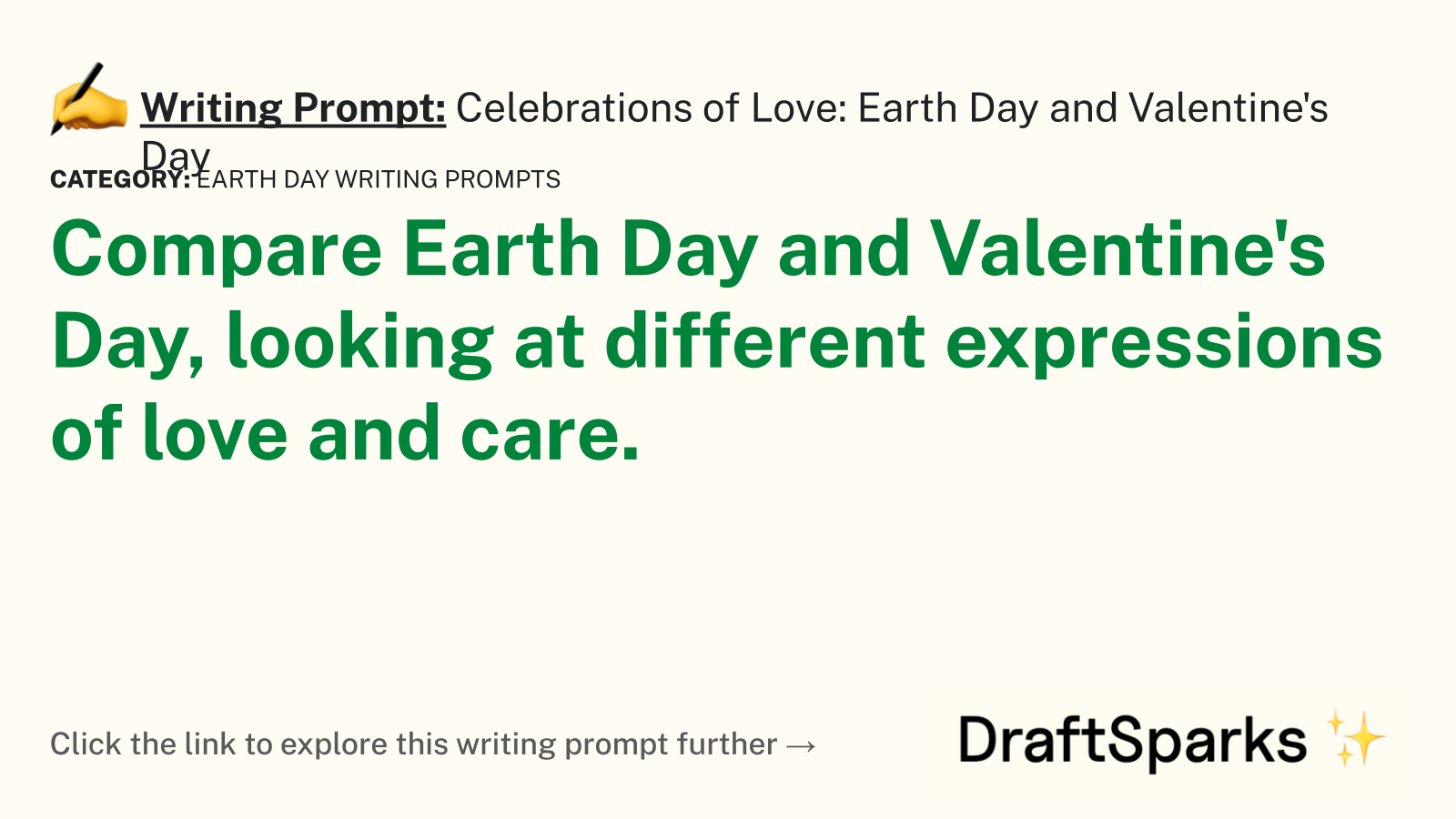 Celebrations of Love: Earth Day and Valentine’s Day