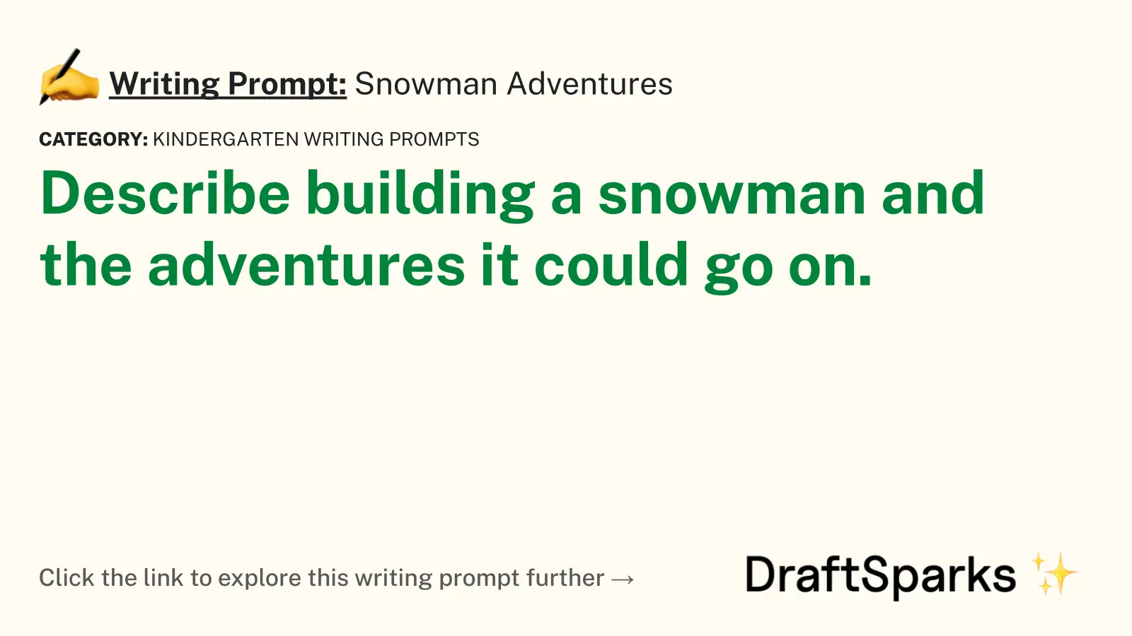 Snowman Adventures