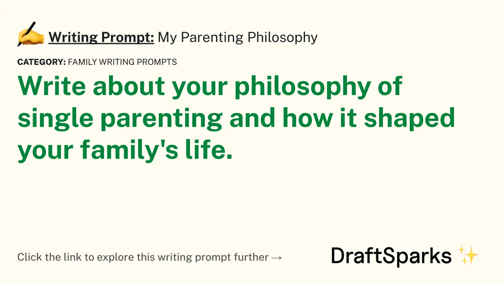 My Parenting Philosophy