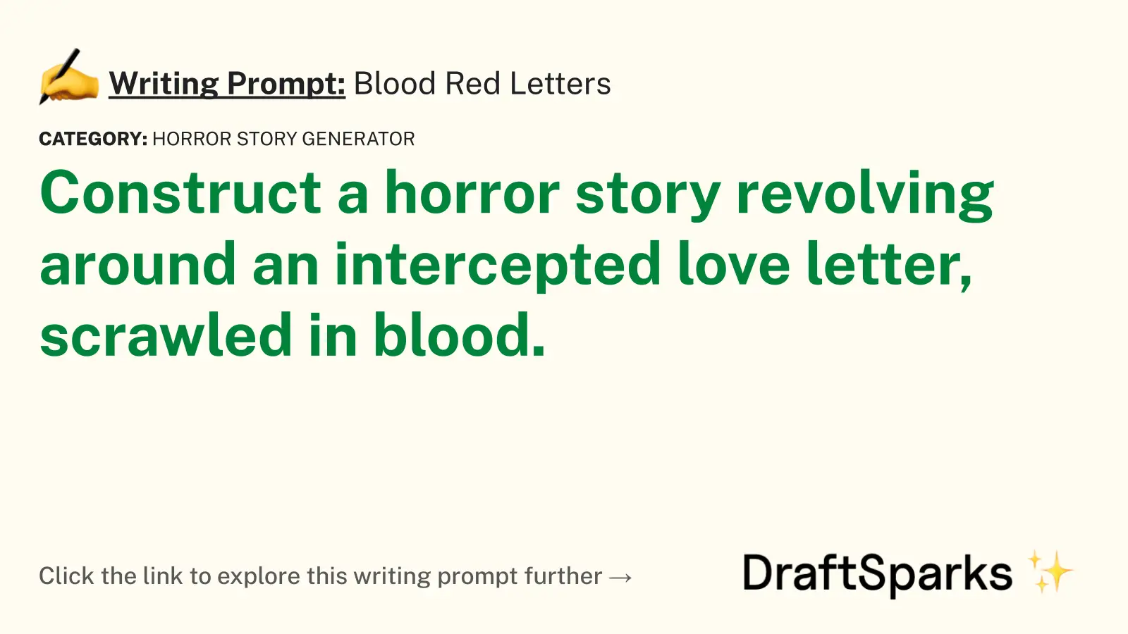 Blood Red Letters