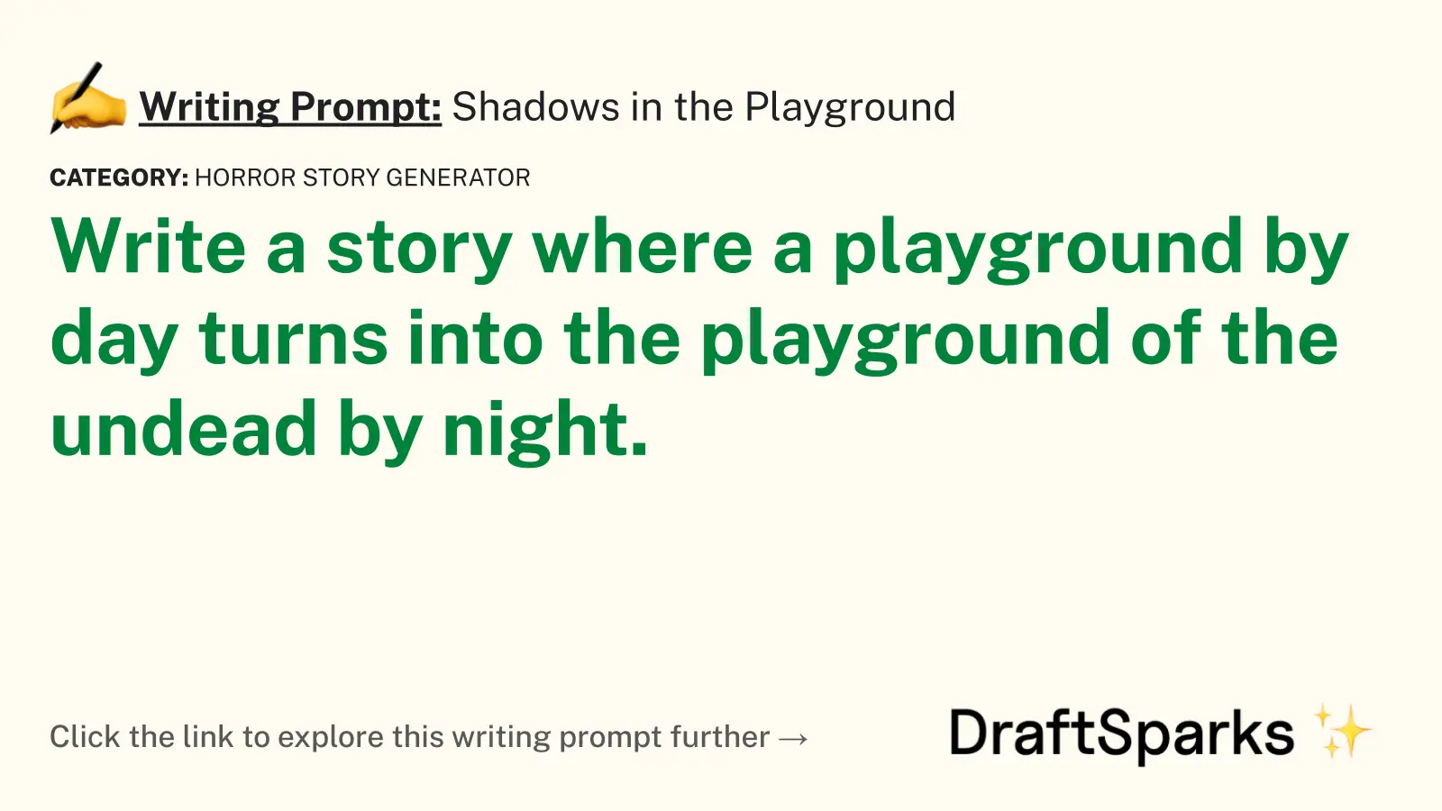 Shadows in the Playground