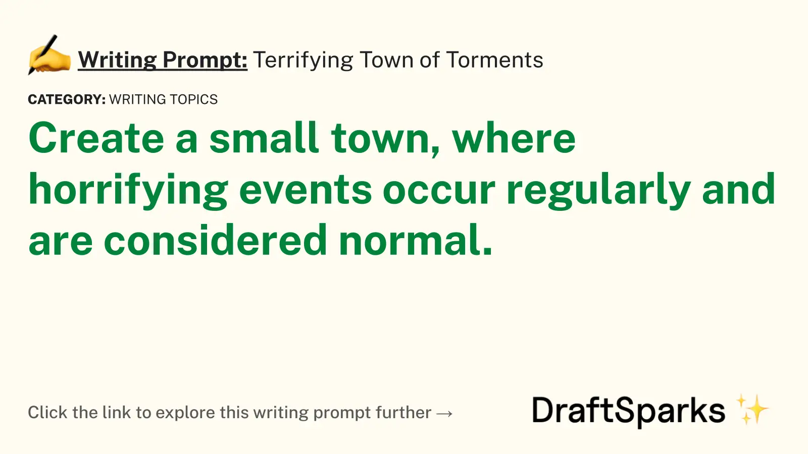 Terrifying Town of Torments