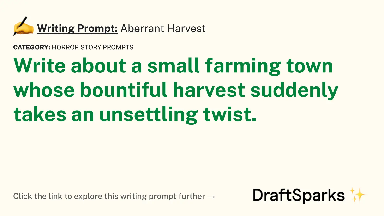 Aberrant Harvest
