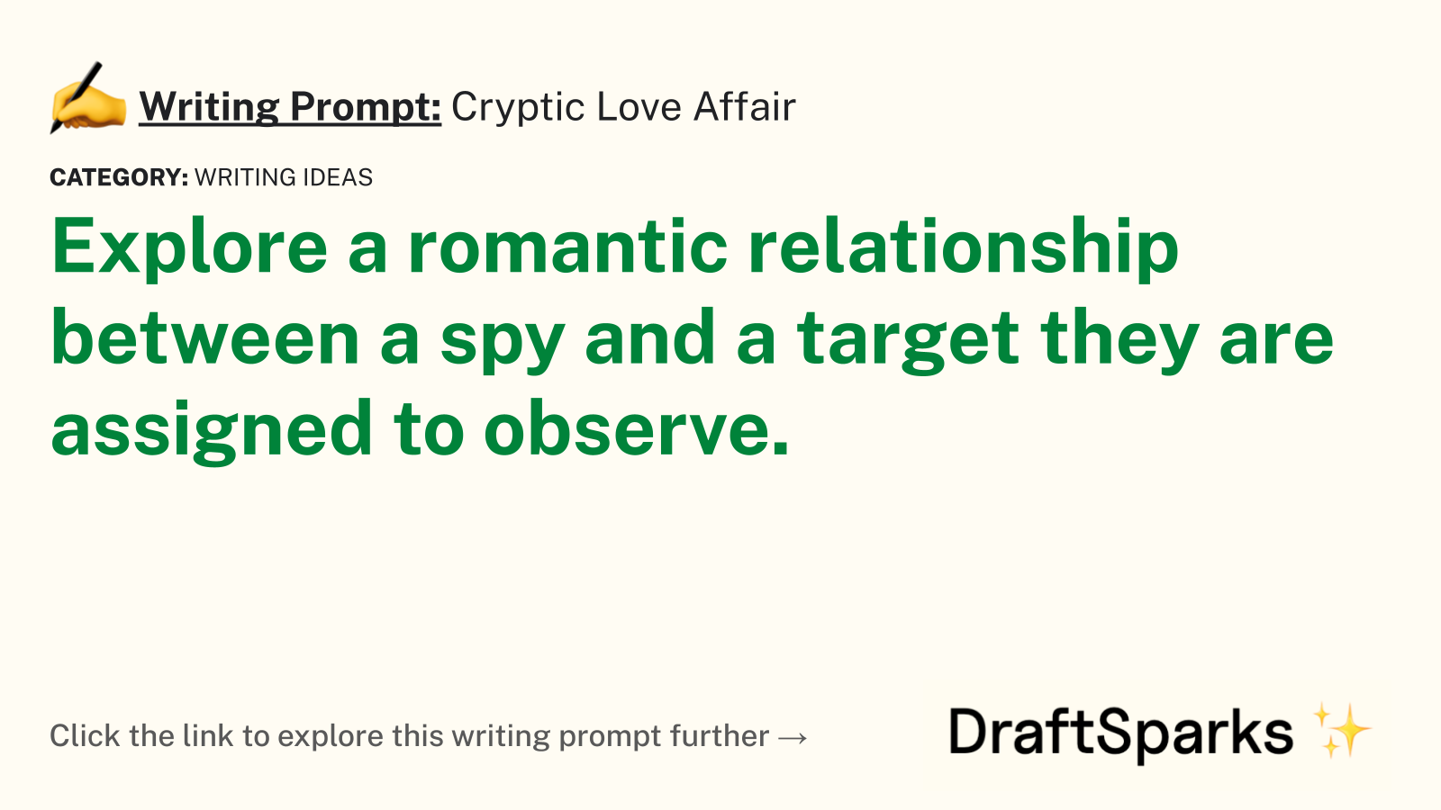 Cryptic Love Affair