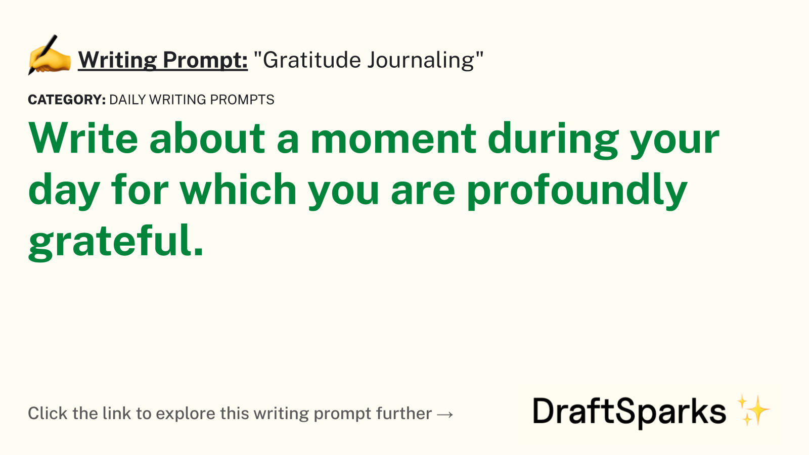 “Gratitude Journaling”