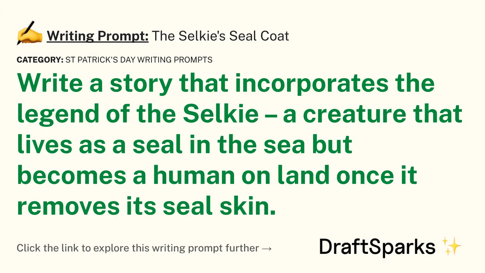 The Selkie’s Seal Coat