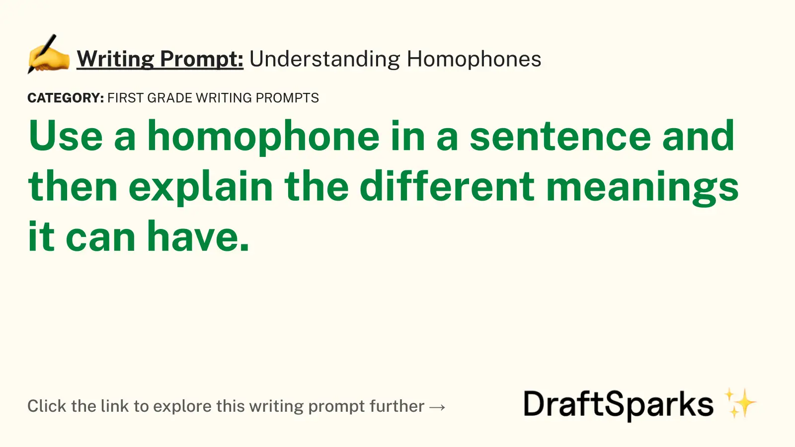 Understanding Homophones