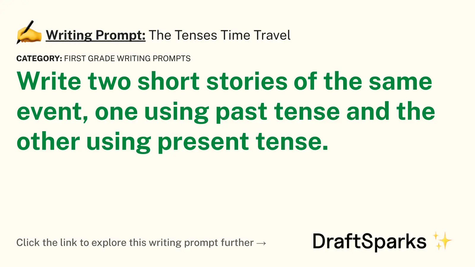 The Tenses Time Travel