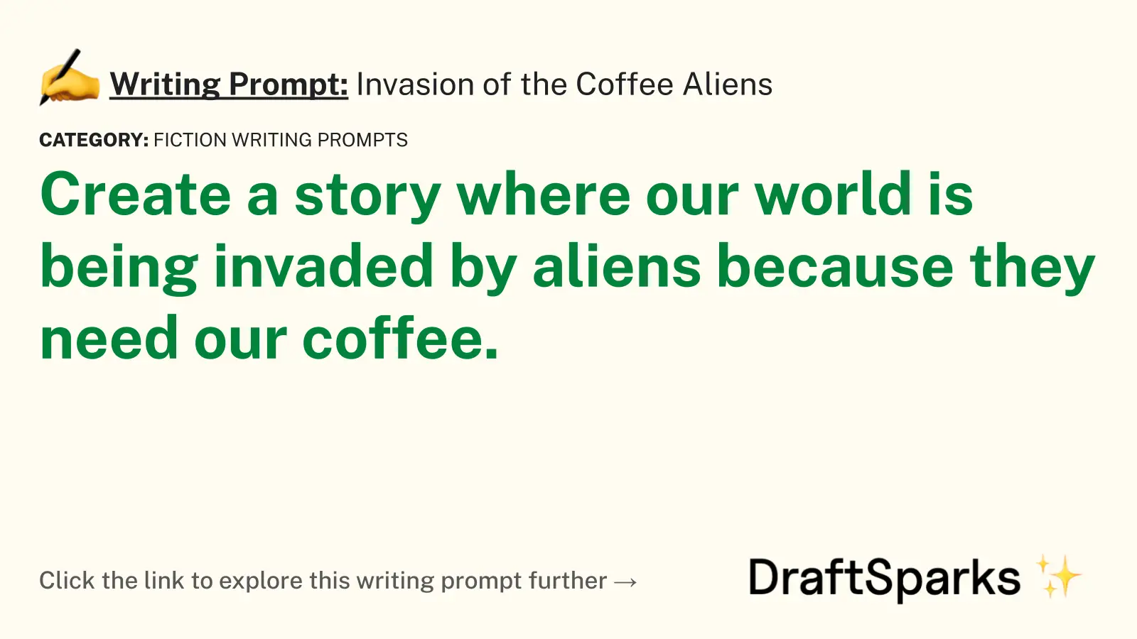 Invasion of the Coffee Aliens