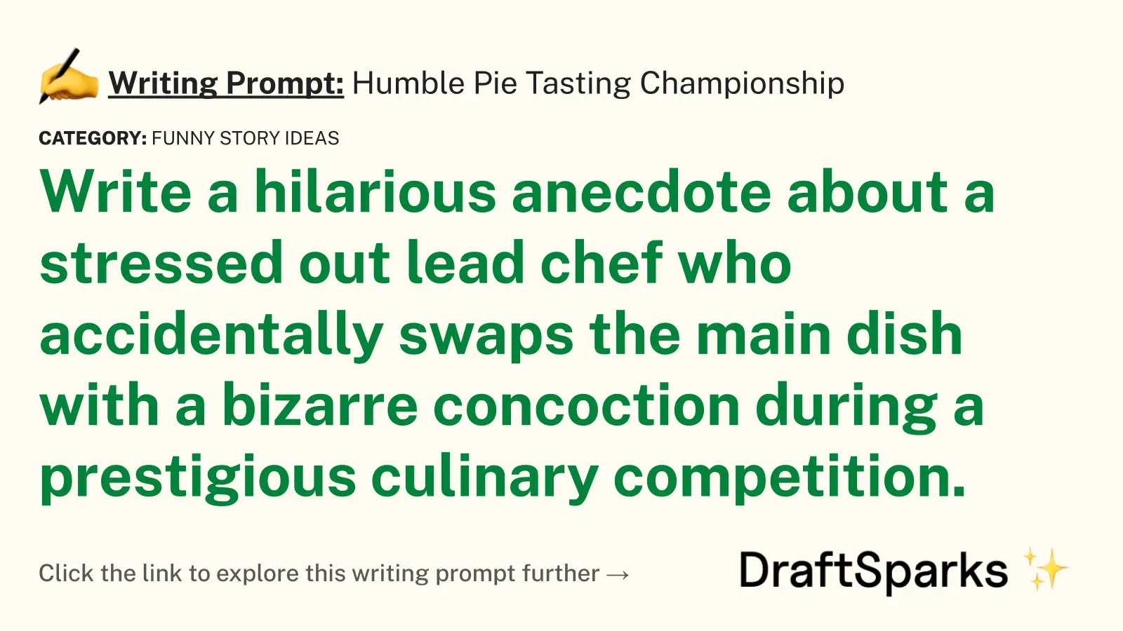 Humble Pie Tasting Championship