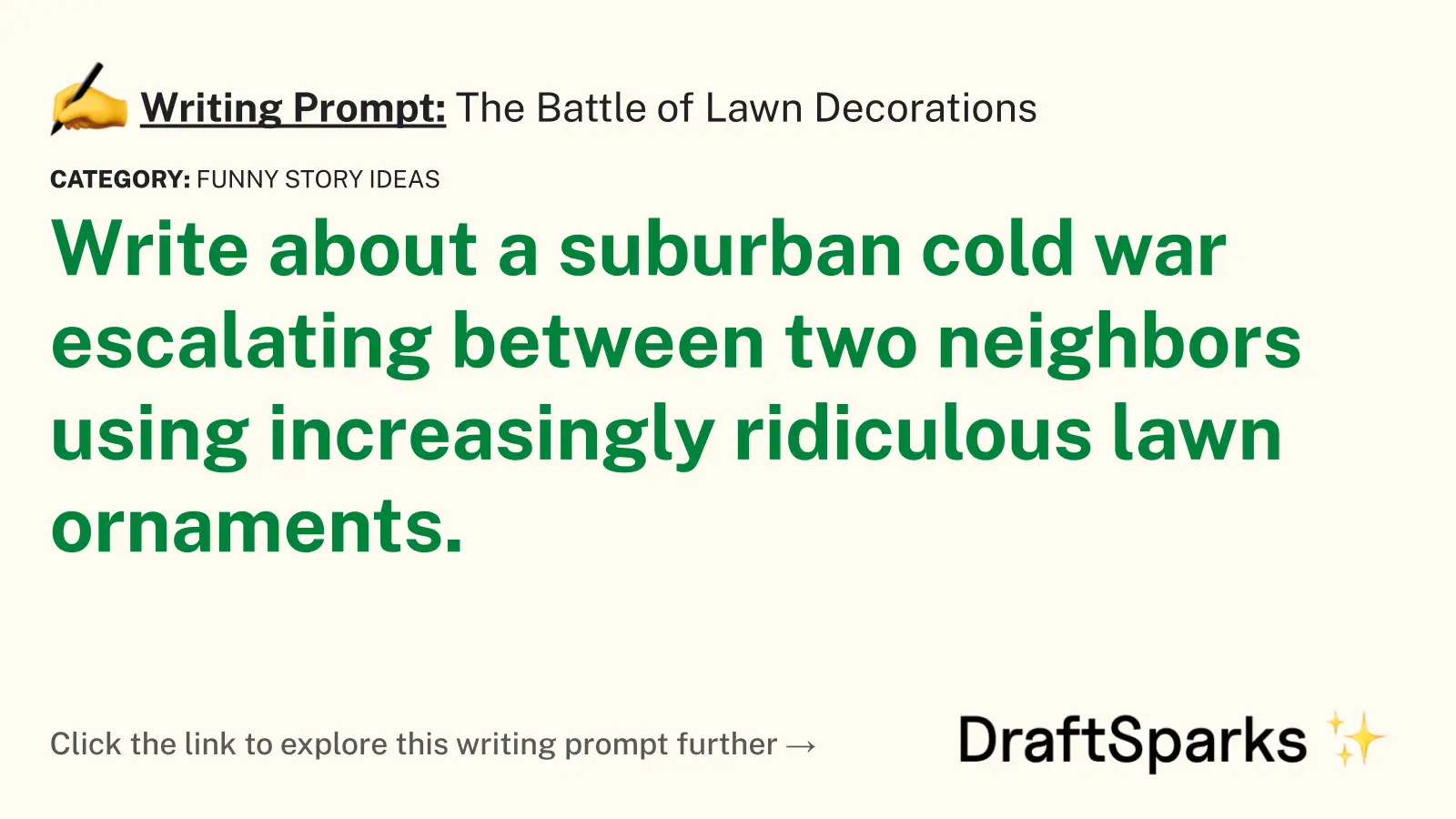 The Battle of Lawn Decorations