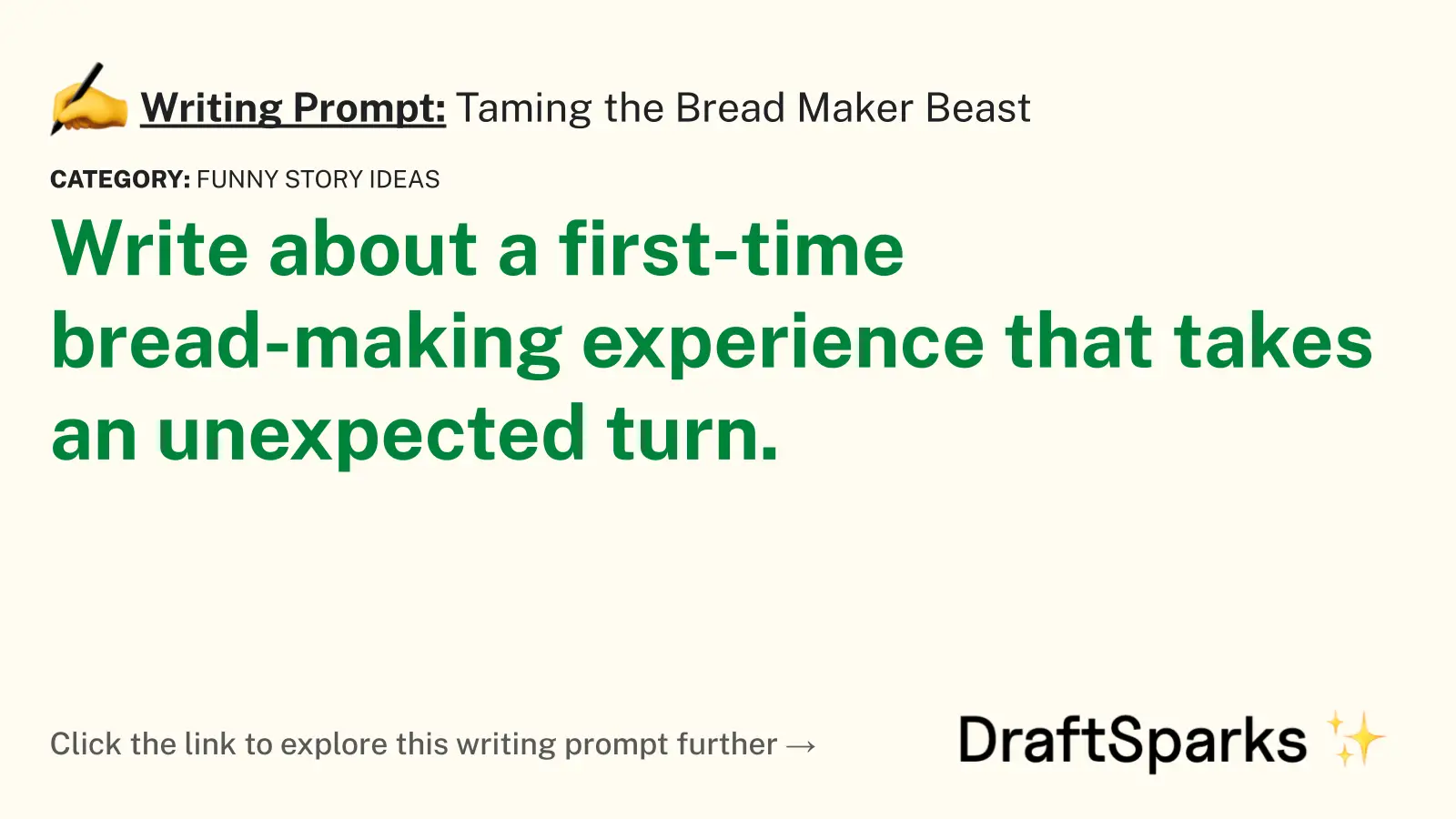 Taming the Bread Maker Beast
