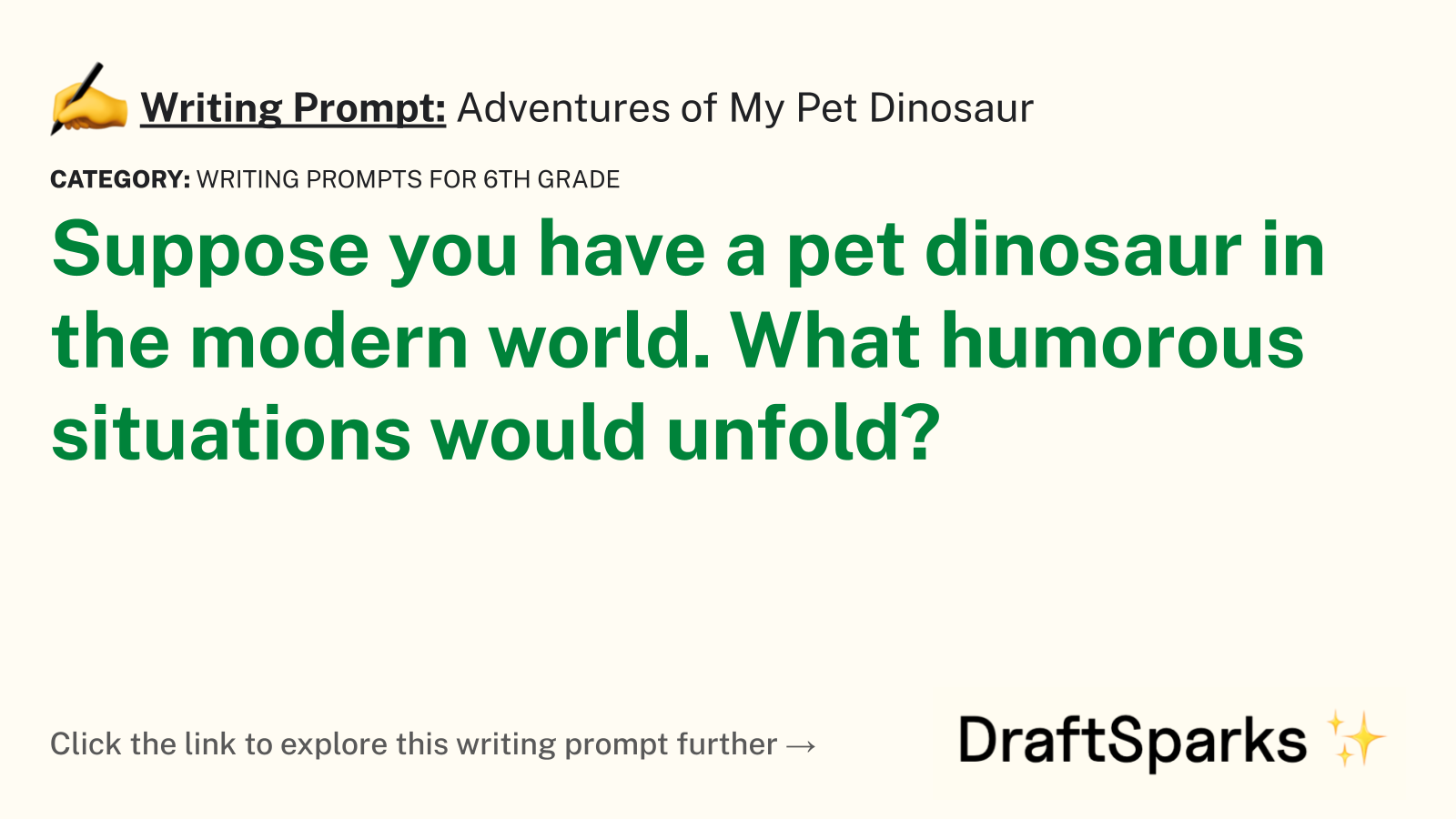 Adventures of My Pet Dinosaur