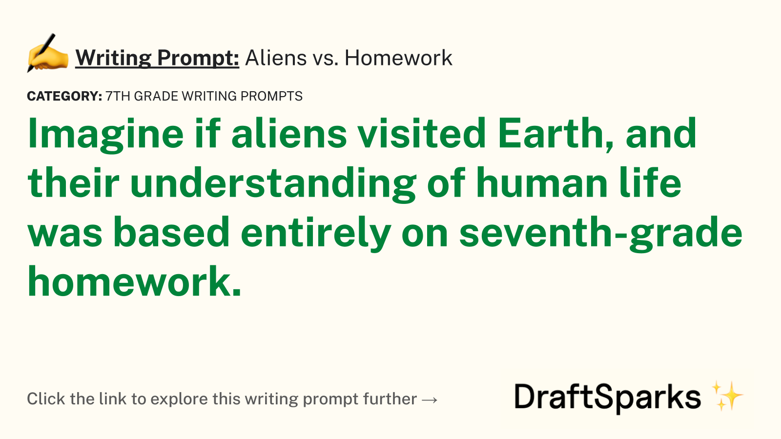 Aliens vs. Homework