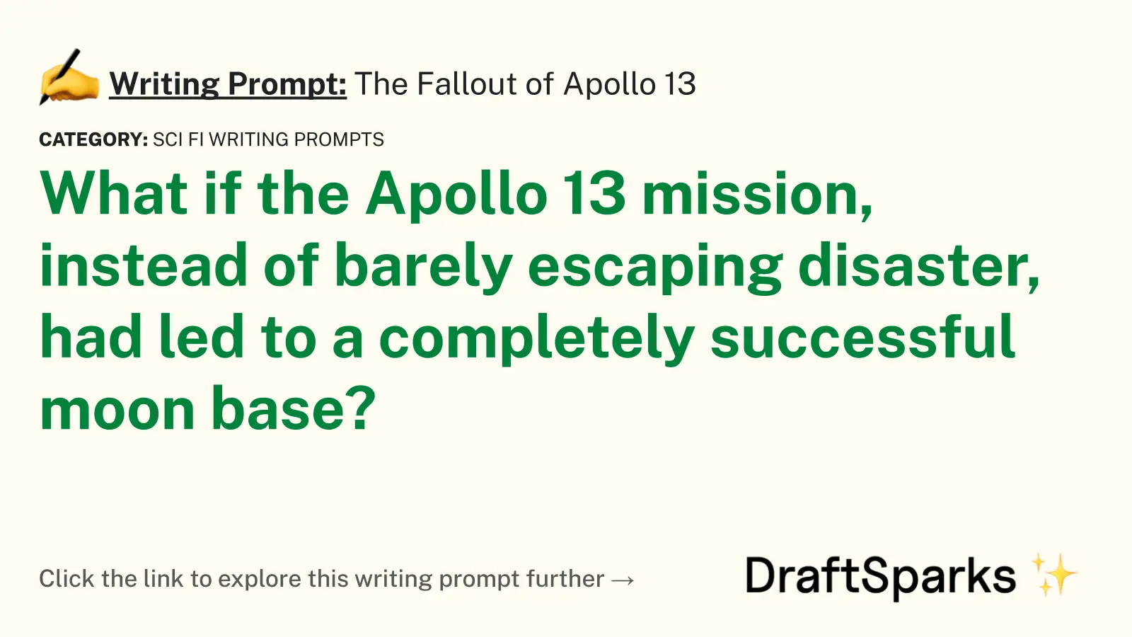 The Fallout of Apollo 13