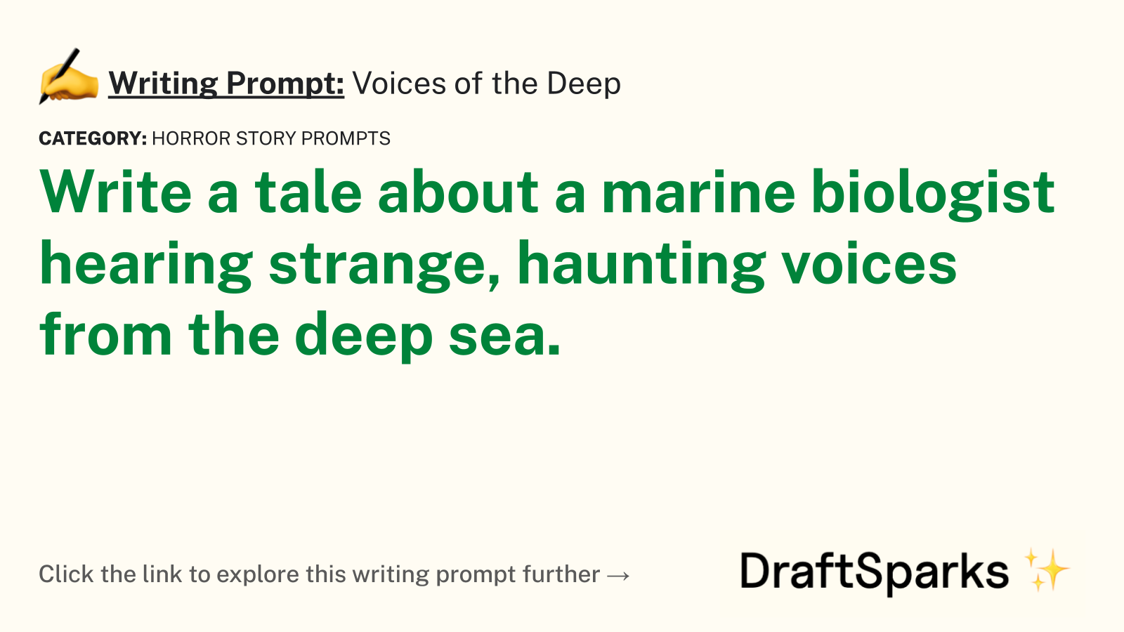 Voices of the Deep