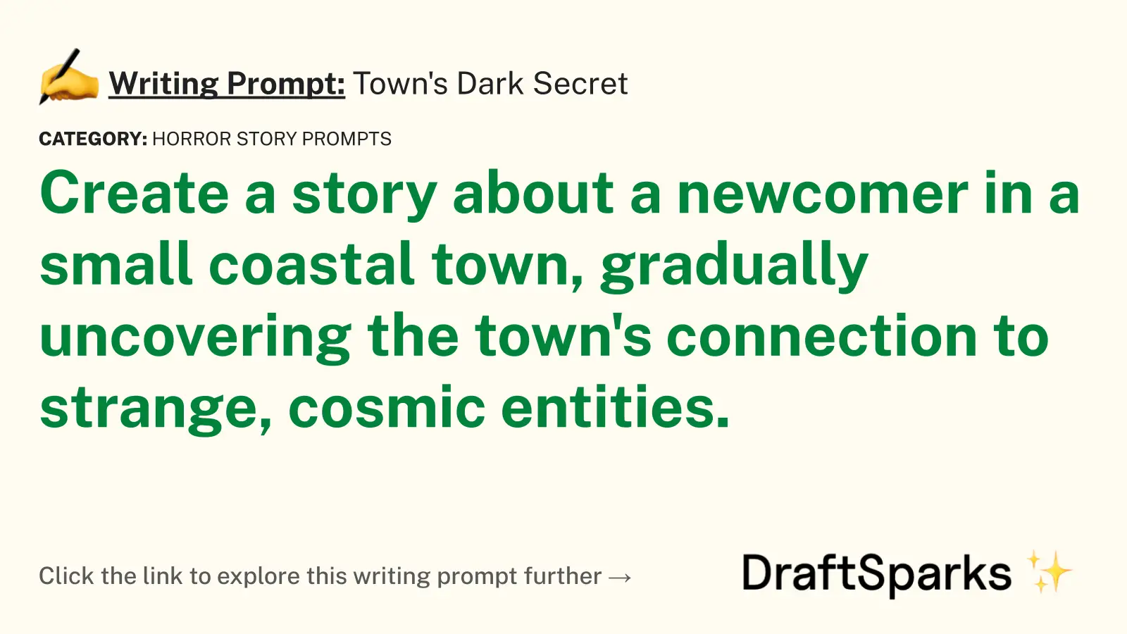 Town’s Dark Secret
