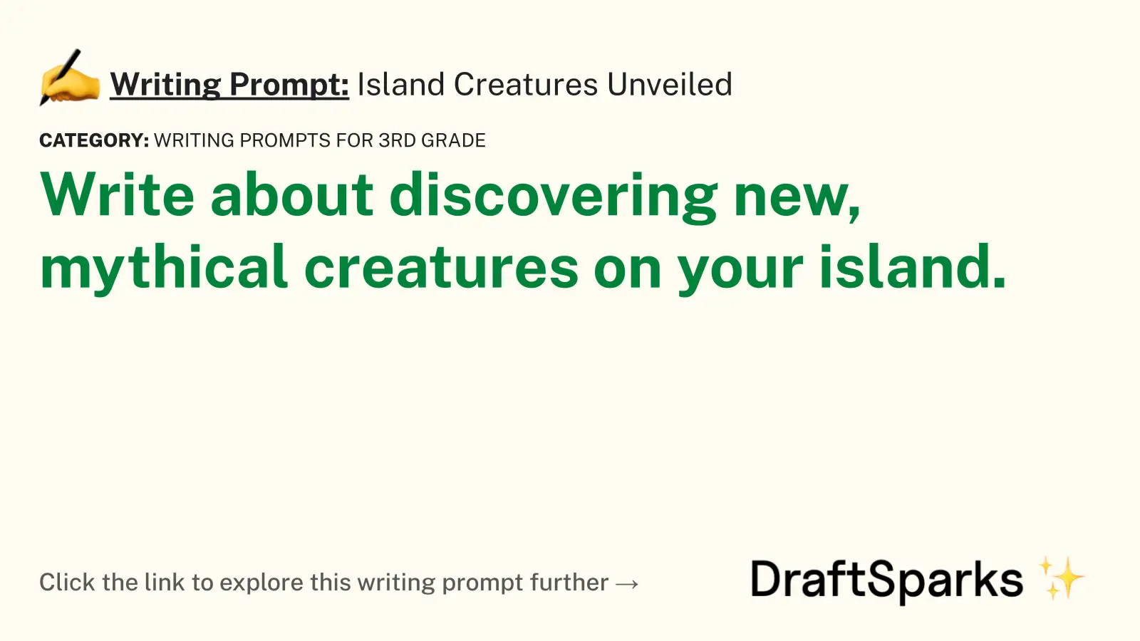 Island Creatures Unveiled