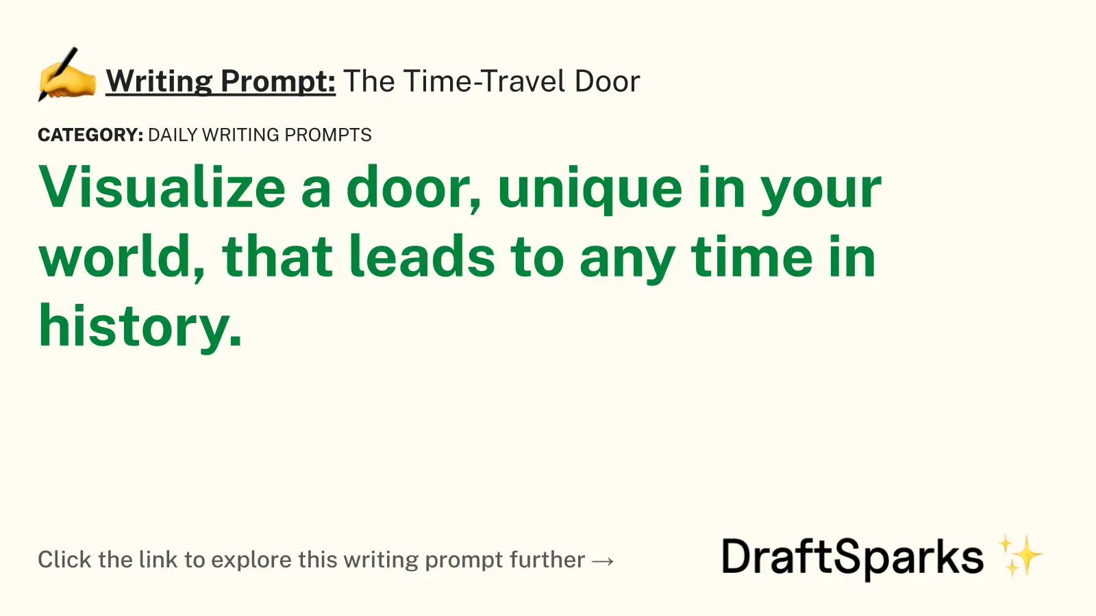 The Time-Travel Door