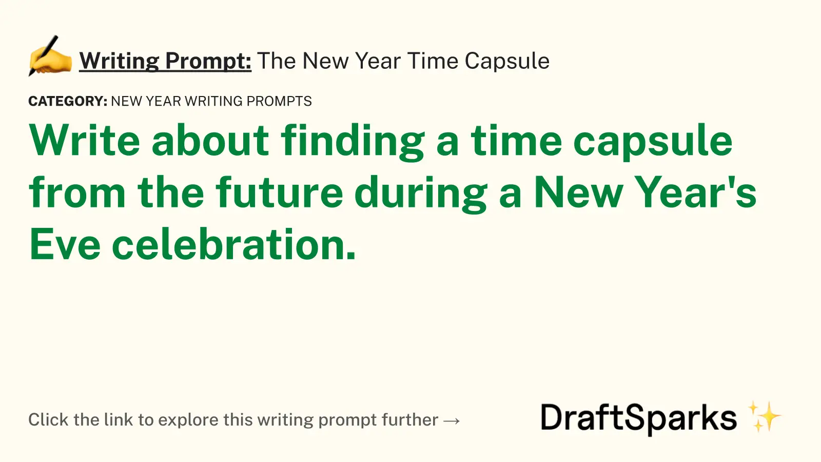 The New Year Time Capsule