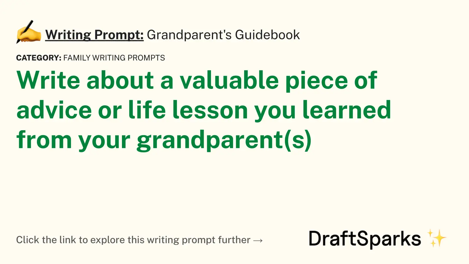 Grandparent’s Guidebook